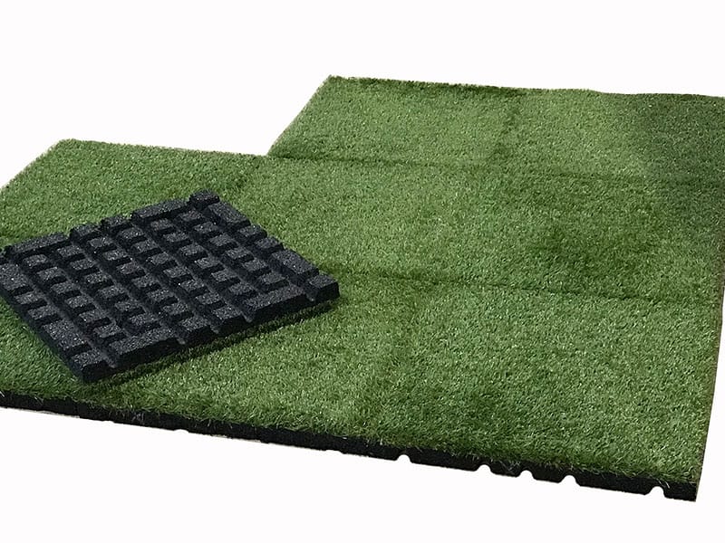 Kunstgrasplatte aus Gummi